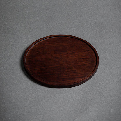 Heavy Bamboo Rectangular Single Layer Simple Tray