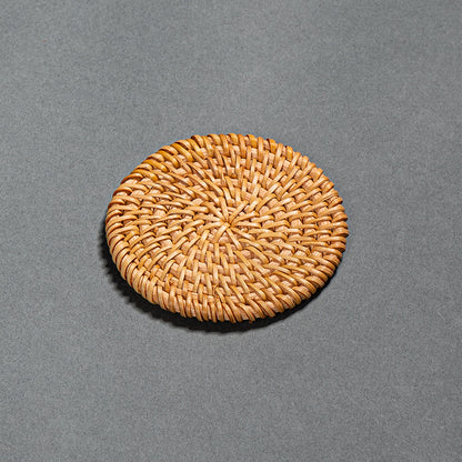 Rattan Woven Coaster Pot