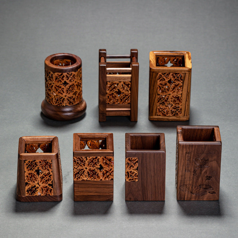 Walnut Tea Container