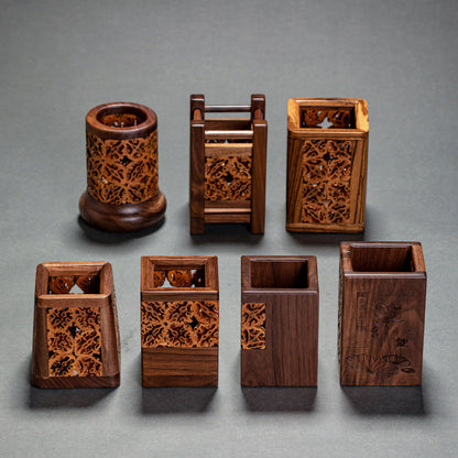 Walnut Tea Container