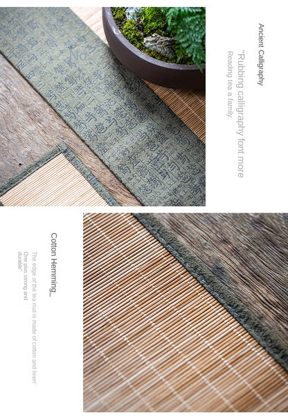 Tea Ceremony Bamboo Mat