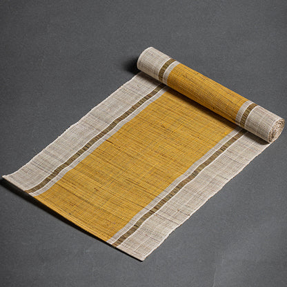 Hand-woven hemp grass tea mat