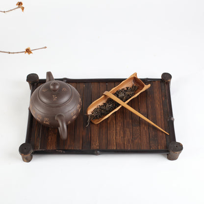 Japanese Style Purple Bamboo Tea Tray