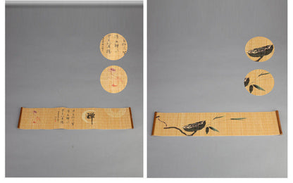 Natural Printed Bamboo Tea Mat Heat Insulation Pad