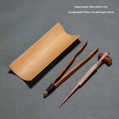 Chinese Retro Bamboo Tea Scoop Three-Piece Set