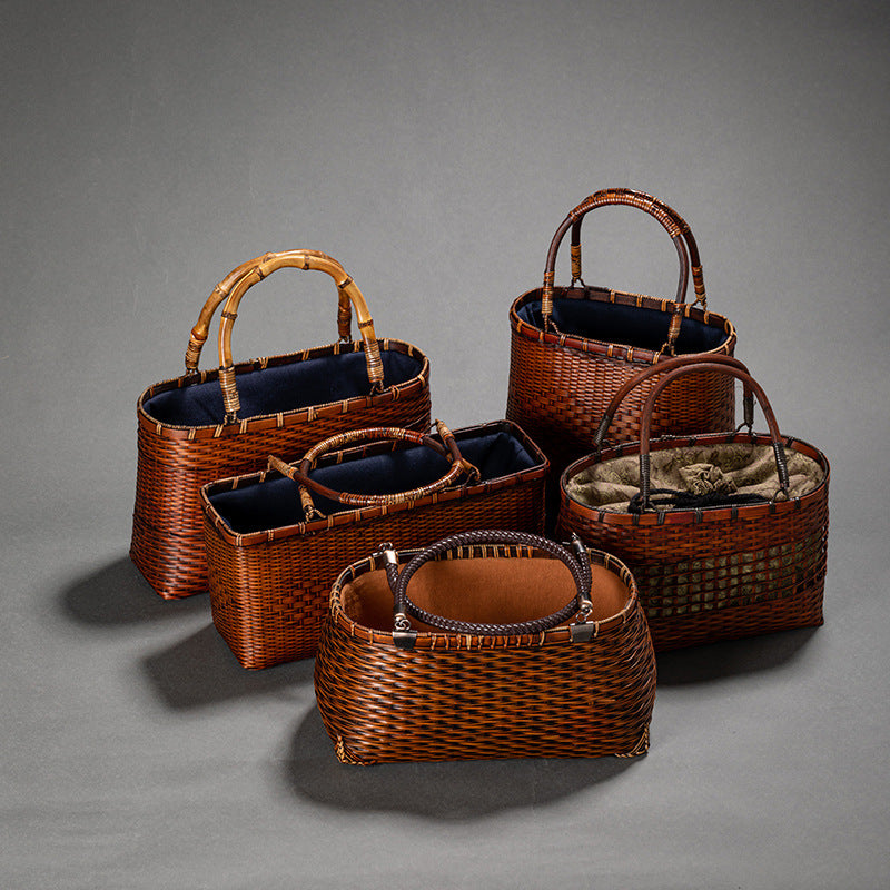 Handmade Retro Bamboo Woven Bag