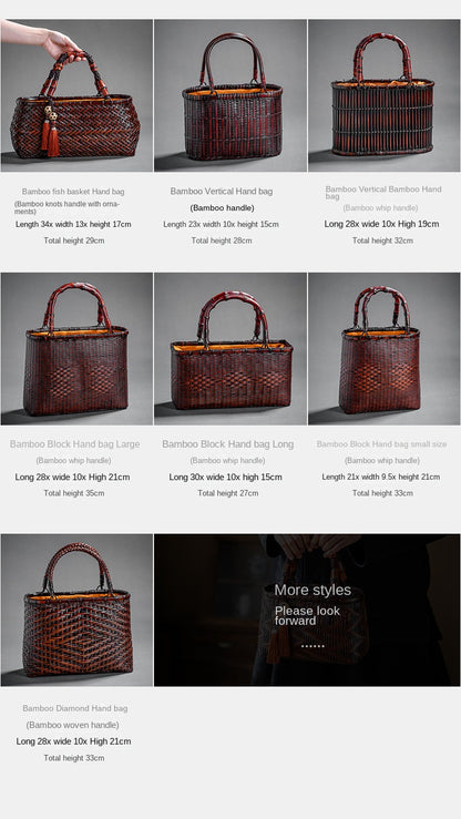 Retro Bamboo Woven Bag