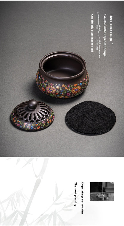Chinese Style Incense Coil Aromatherapy Furnace Incense Holder