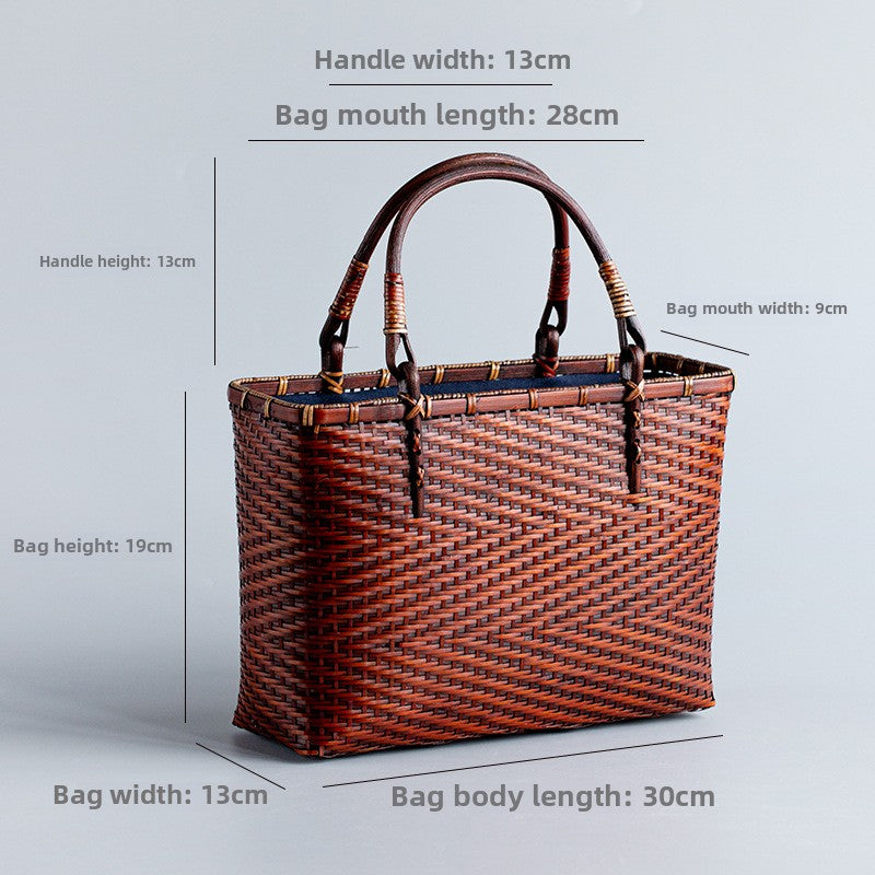 Chinese Style Handmade Bamboo Woven Bag