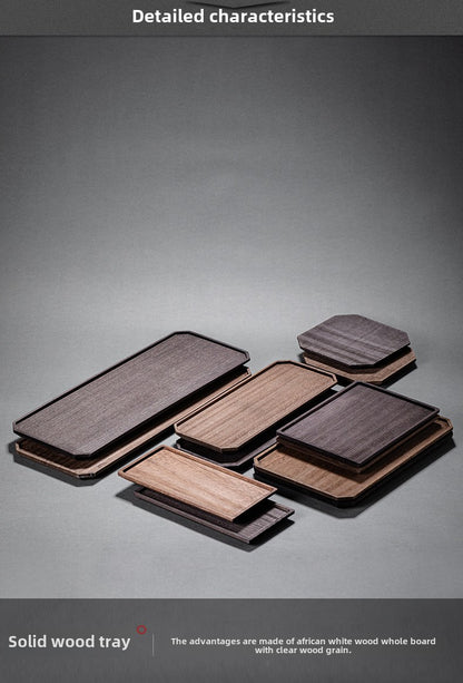 Solid Wood Dry Pour Tea Tray
