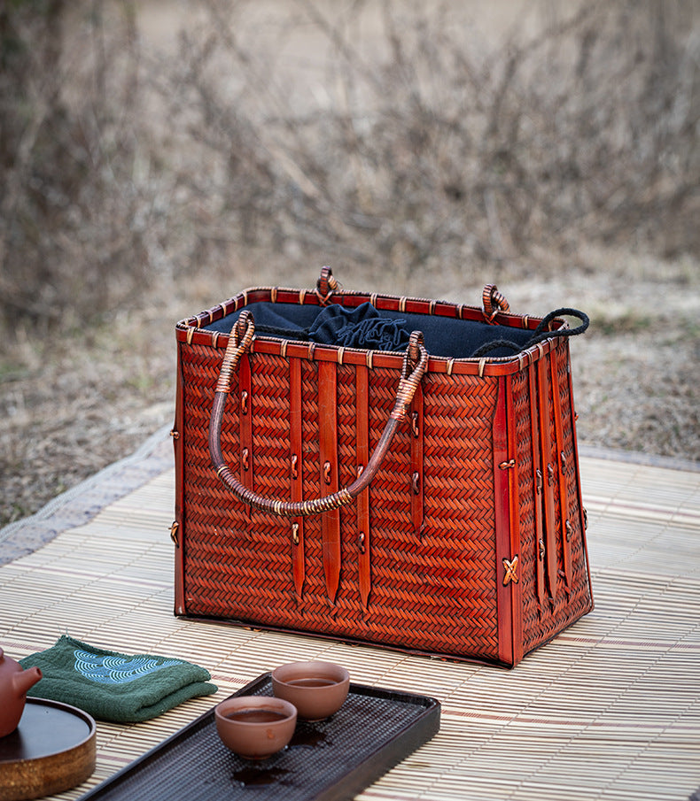Retro Bamboo Woven Bag