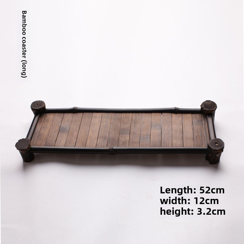 Japanese Style Purple Bamboo Tea Tray