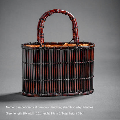 Retro Bamboo Woven Bag