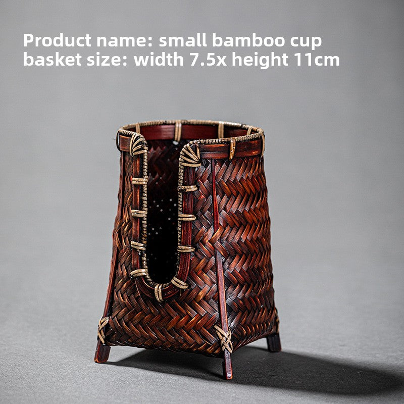 Handmade bamboo cup holder