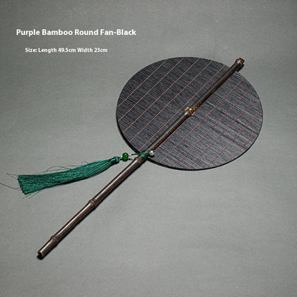 Rollable Bamboo Woven Waist Fan