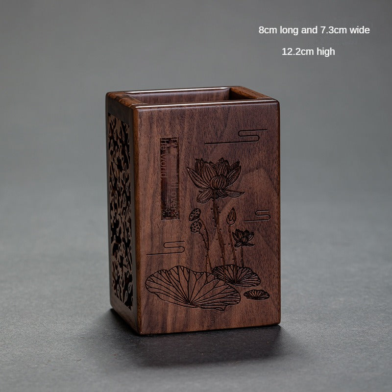 Walnut Tea Container