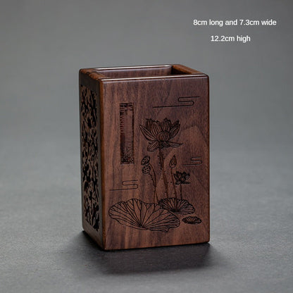 Walnut Tea Container