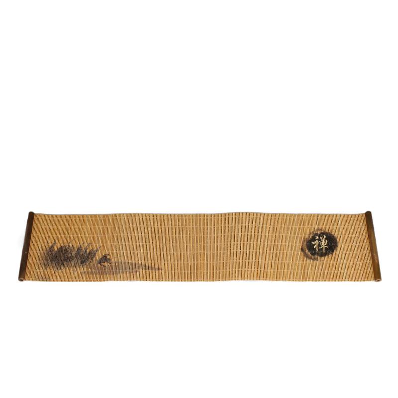 Natural Printed Bamboo Tea Mat Heat Insulation Pad
