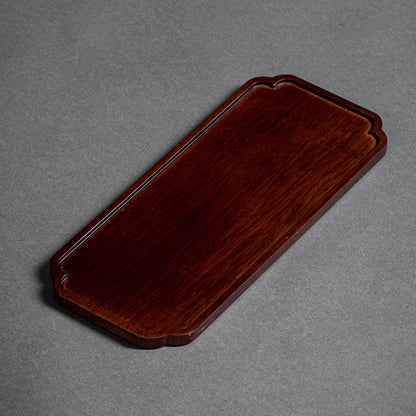 Heavy Bamboo Rectangular Single Layer Simple Tray