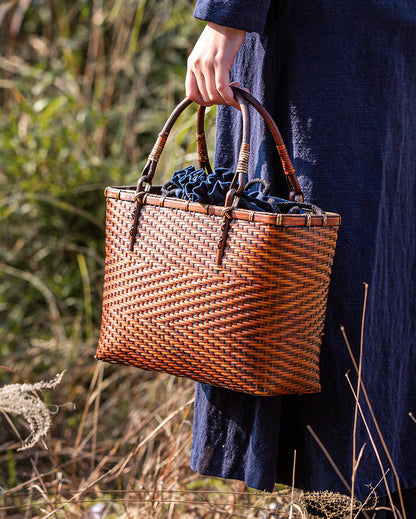 Chinese Style Handmade Bamboo Woven Bag