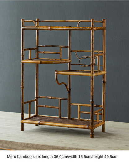 Purple Bamboo Tea Stand