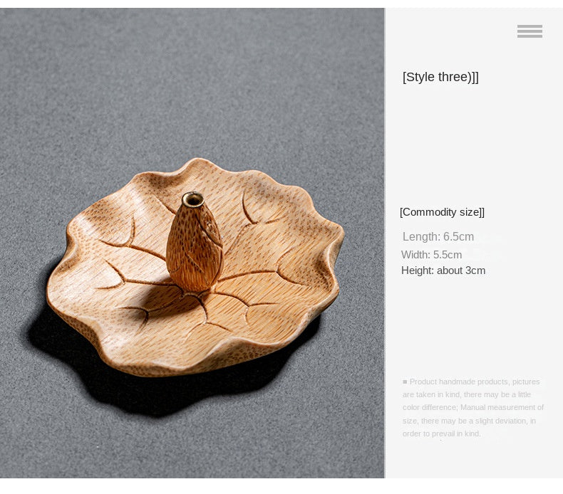 Lotus-shaped incense burner