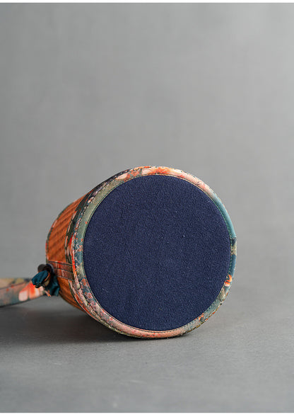 Chinese-Style Portable Bamboo Storage Bag