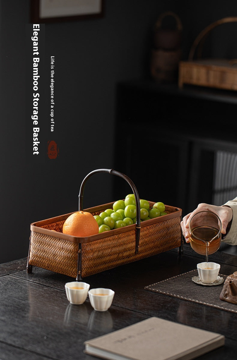 Bamboo Woven Storage Basket