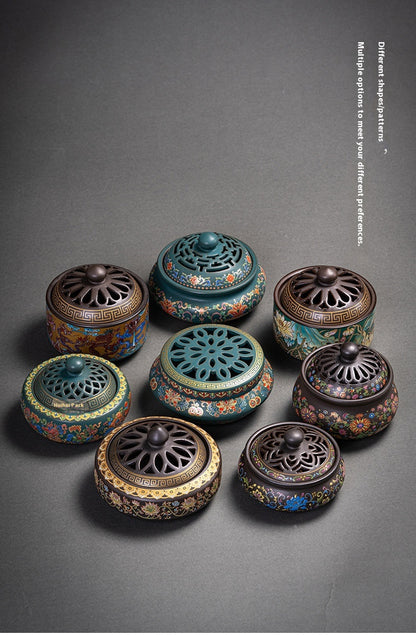 Chinese Style Incense Coil Aromatherapy Furnace Incense Holder
