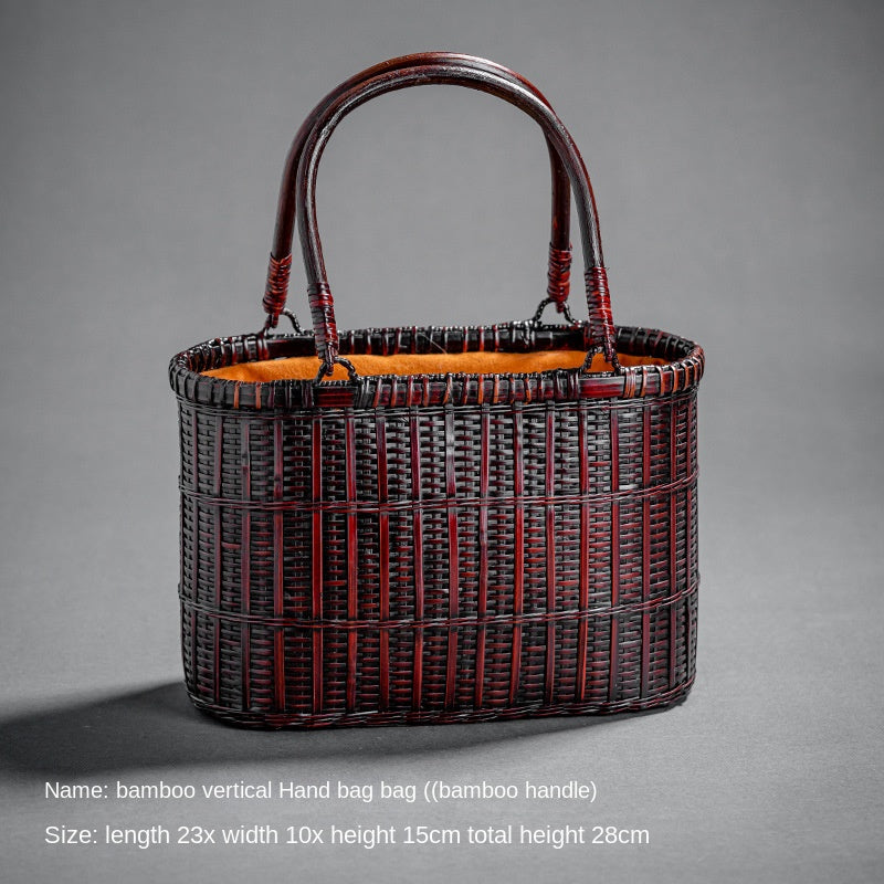 Retro Bamboo Woven Bag