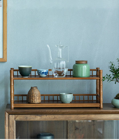 Bamboo Woven Tea Cup Holder