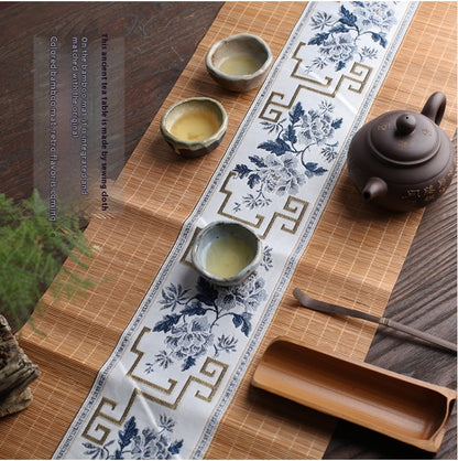Chinese Ancient Bamboo Tea Mat