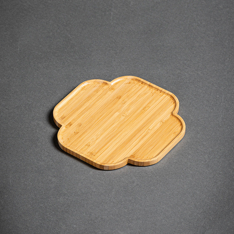 Heavy Bamboo Rectangular Single Layer Simple Tray
