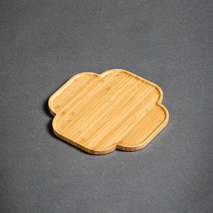 Heavy Bamboo Rectangular Single Layer Simple Tray
