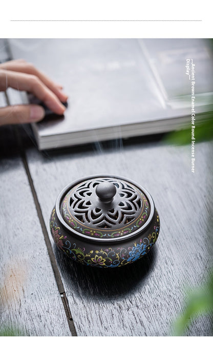 Chinese Style Incense Coil Aromatherapy Furnace Incense Holder