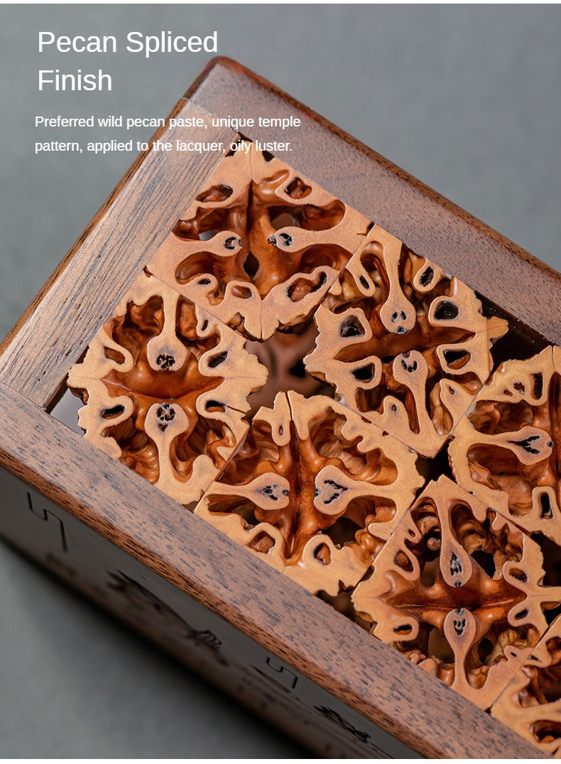Walnut Tea Container