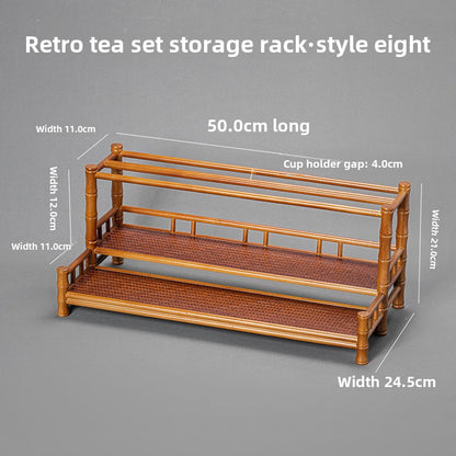 Bamboo Woven Tea Cup Holder