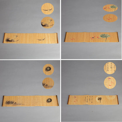 Natural Printed Bamboo Tea Mat Heat Insulation Pad
