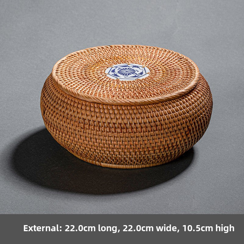 Rattan Woven Pu-erh Tea Box