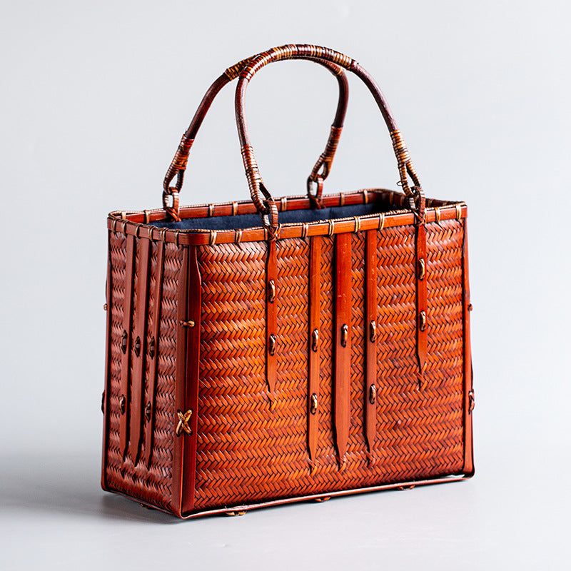 Retro Bamboo Woven Bag