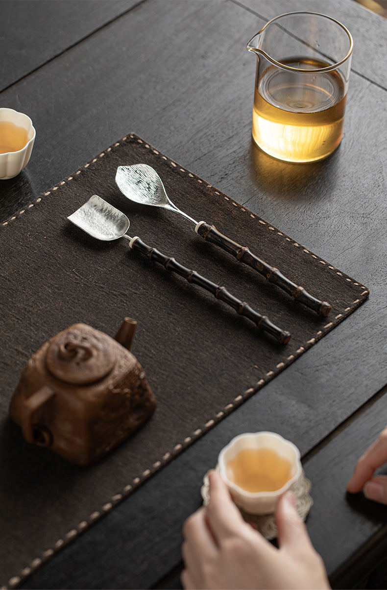Black Bamboo Tea Spoon