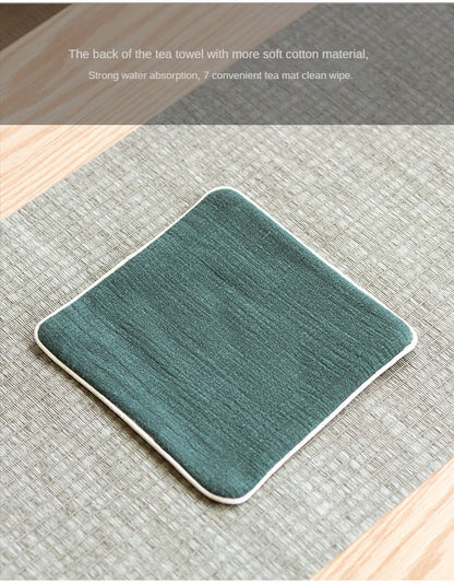 High-Grade Absorbent Cotton and Linen Tea Cloth