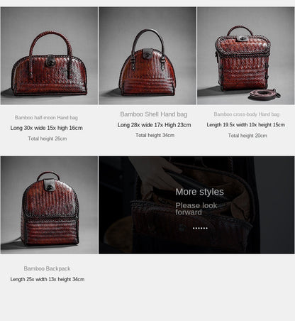 Retro Bamboo Woven Bag
