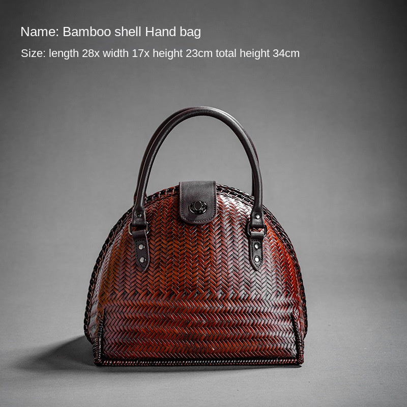 Retro Bamboo Woven Bag