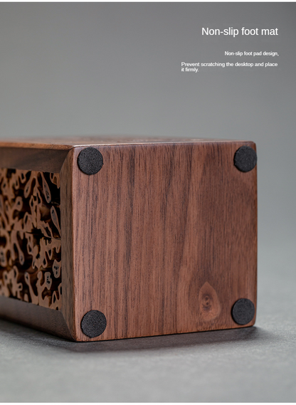 Walnut Tea Container