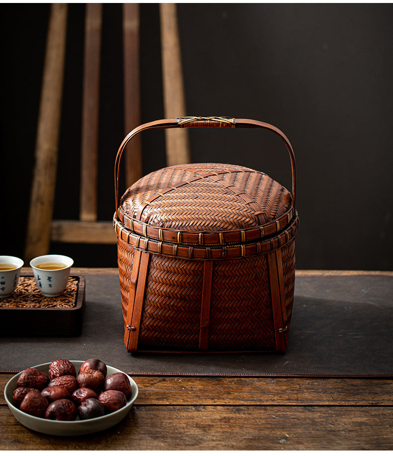 Chinese Retro Bamboo Food Container