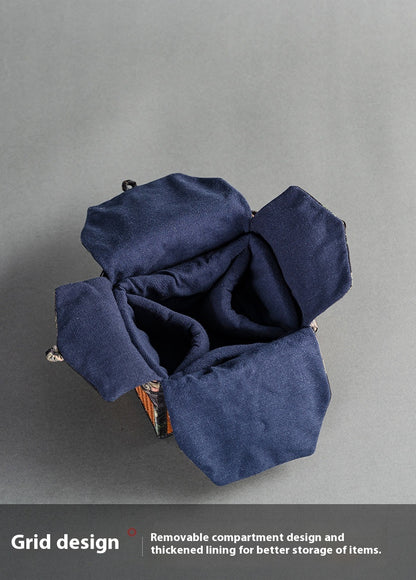 Chinese-Style Portable Bamboo Storage Bag