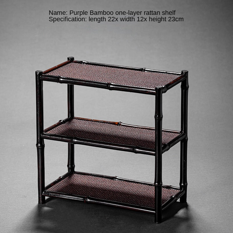 Purple Bamboo Orchid Stand