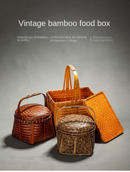 Chinese Retro Bamboo Food Container