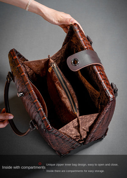 Retro Bamboo Woven Bag